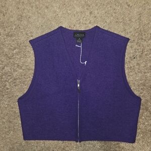Vintage The Limited Violet Zip-Up Vest